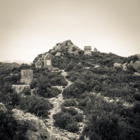 Lycian rock tombs, Kaleköy, Üçağız (Teimiussa), Antalya Province, Turkey