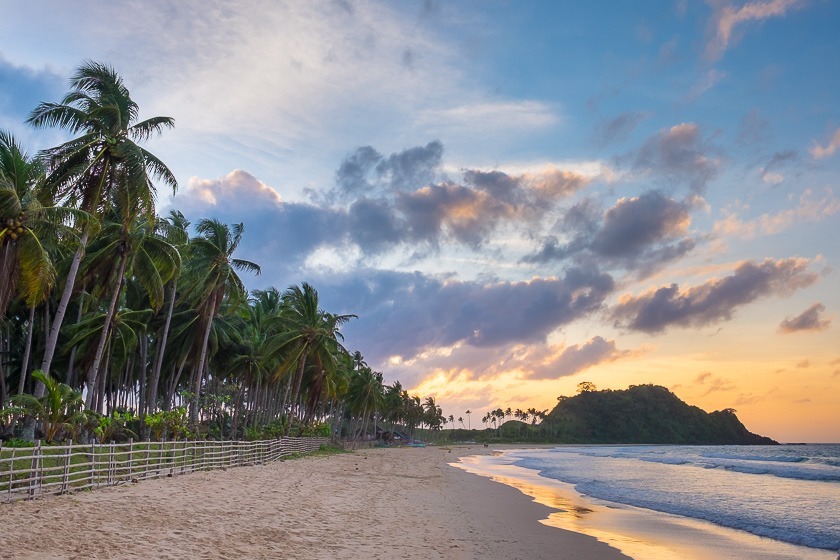 Nacpan Beach at sunset, El Nido, Palawan, Philippines | Reciprocity Images