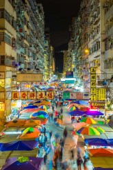 Fa Yuen street market at night, Mong Kok, Kowloon, Hong Kong