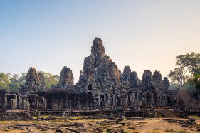 Prasat Bayon temple ruins, Angkor Thom, UNESCO World Heritage Site, Siem Reap Province, Cambodia