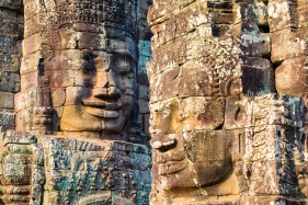 Prasat Bayon temple ruins, Angkor Thom, UNESCO World Heritage Site, Siem Reap Province, Cambodia