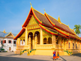Wat Ong Teu Mahawihan buddhist temple, Vientiane, Laos